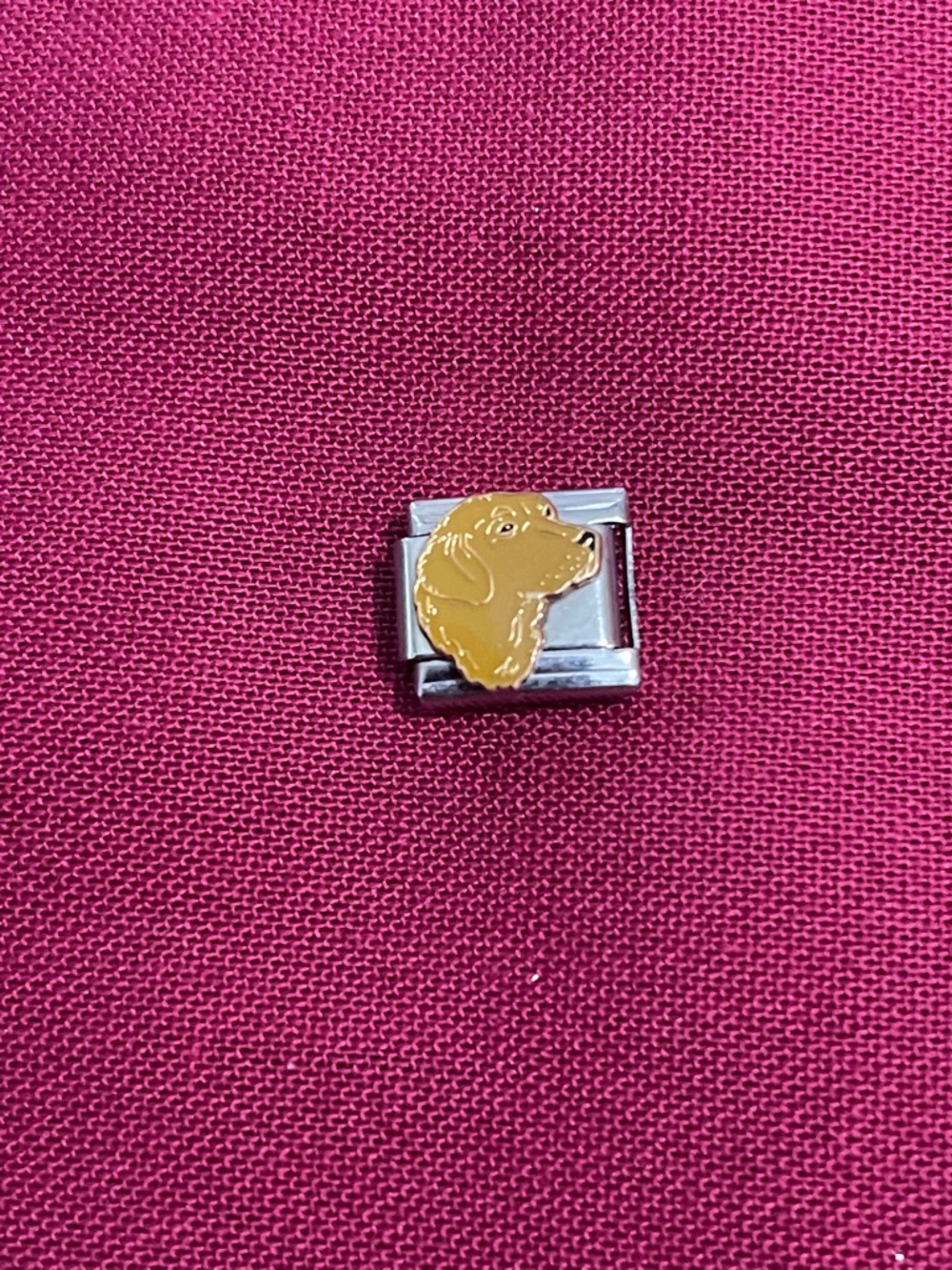 Vintage Golden Retriever Italian Charm